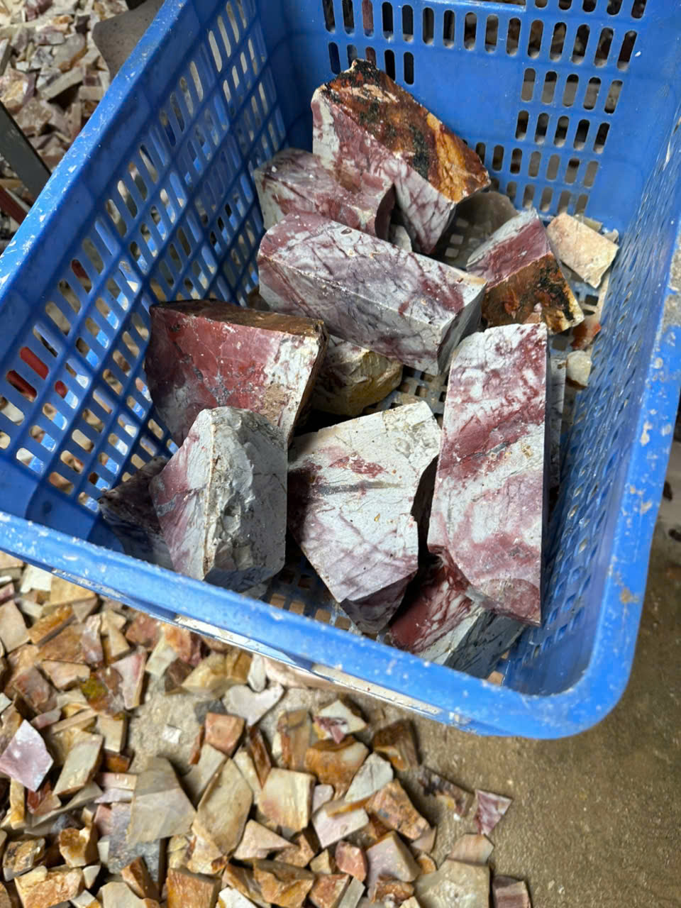 Lump Ore Stockpile at Laos Mine